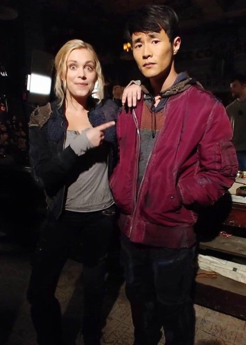 Christopher Larkin and Eliza Jane in an Instagram post in January 2020