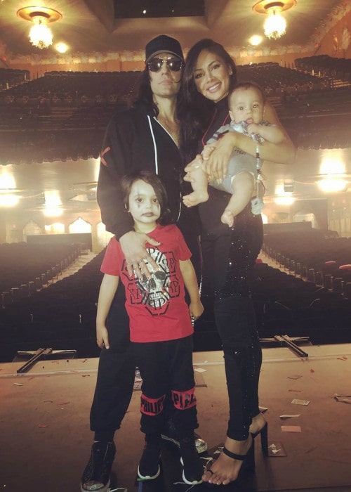 Criss Angel with his family as seen in July 2019