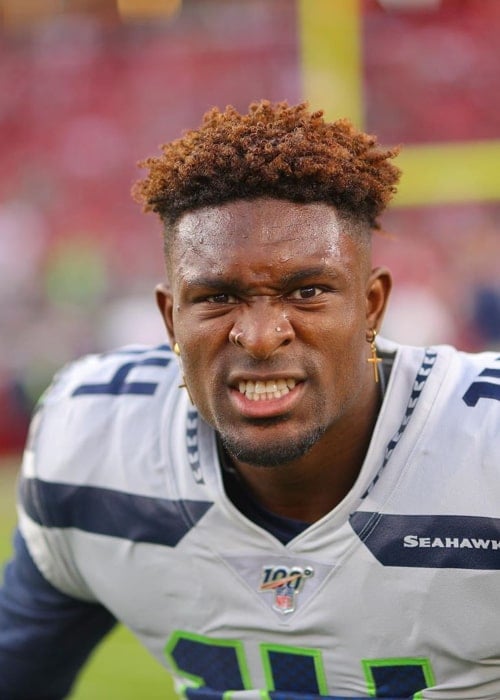 DK Metcalf during a NFL game in November 2019