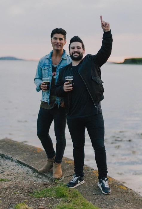 Dan Smyers (Left) in a picture along with Shay Mooney in Westport, County Mayo, Ireland in August 2017