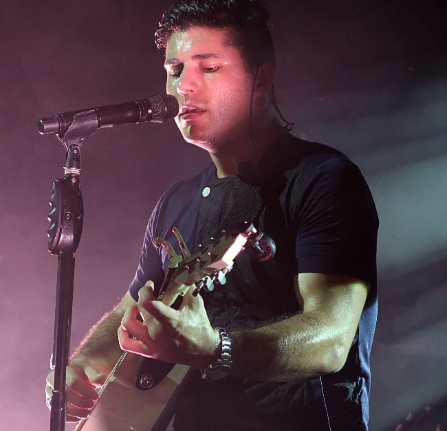 Dan Smyers as seen while performing in a concert at the New Daisy Theatre in Memphis, Shelby County, Tennessee, United States in February 2017
