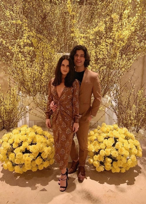 Dan Smyers posing for the camera alongside Abby Smyers in Los Angeles, California, United States in February 2019