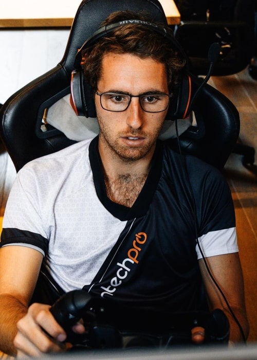 Daniel Juncadella as seen in a picture taken while he plays the game iRacing in November 2019