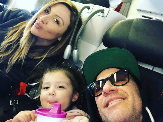 David Faustino in a selfie with his family as seen in April 2019