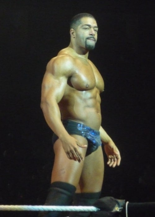 David Otunga at a WWE Raw house show at the O2 Arena in London, England, on November 11, 2011