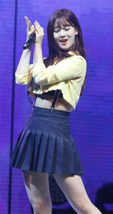 Daye (Kim Hyeon-jeong) as seen while performing at Wapop Concert on May 28, 2016