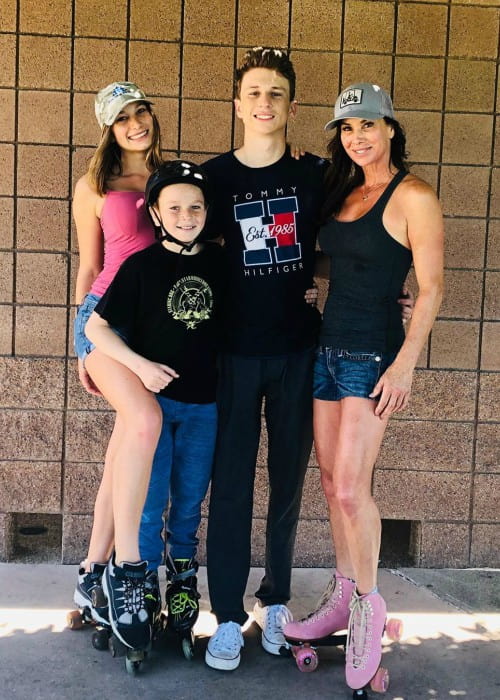 Debbe Dunning with her children as seen in May 2019