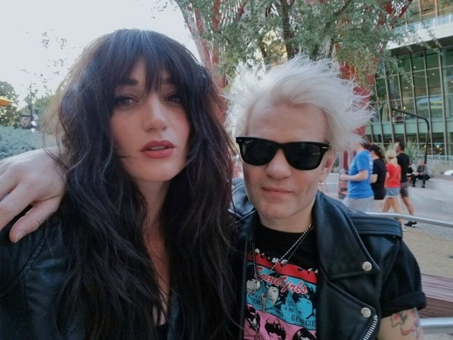 Deryck Whibley and Ariana Cooper as seen in September 2019