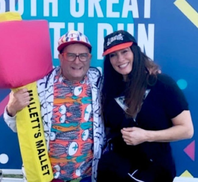 Diane Youdale Mayhew and Timmy Mallett as seen in October 2019