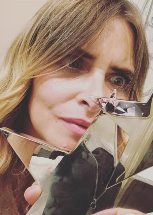 Emma Atkins as seen in a selfie taken in September 2018