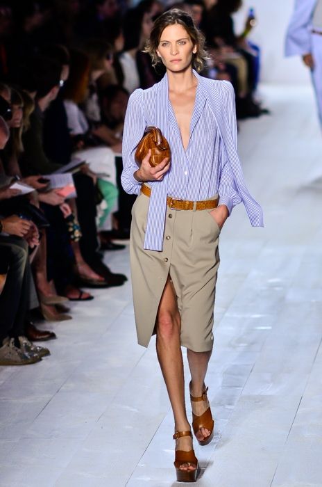 Frankie Rayder walking the runway at the Michael Kors Spring Summer 2014 show