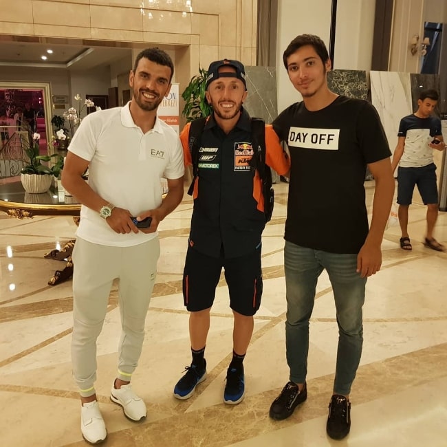 From Left to Right - Kenan Sofuoglu, Tony Cairoli, and Toprak Razgatlıoğlu as seen while posing for a picture in September 2018