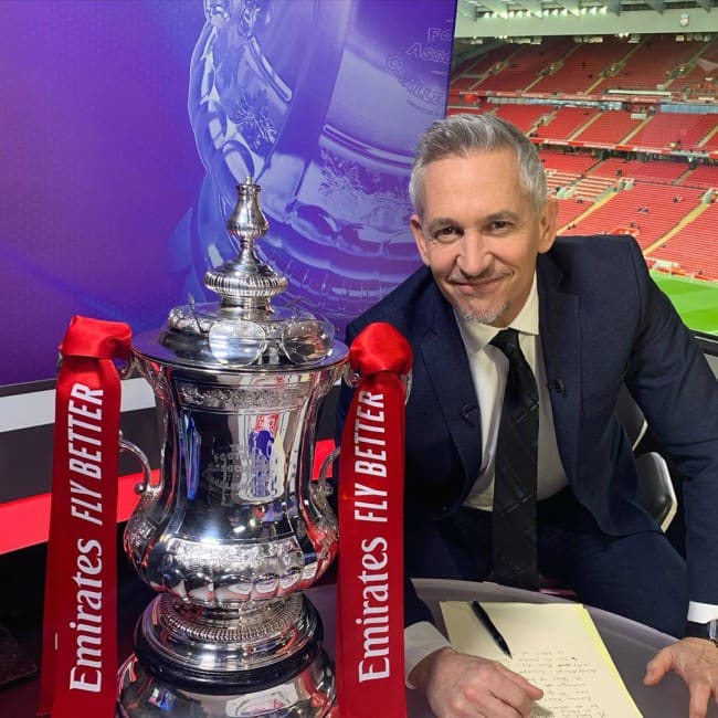 Gary Lineker in an Instagram post as seen in January 2020