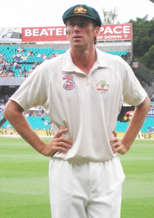 Glenn McGrath during a match as seen in January 2006