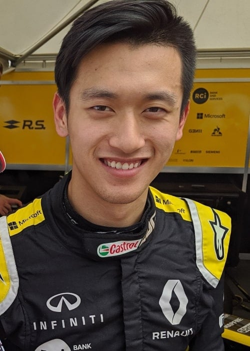 Guanyu Zhou as seen in a picture taken at the 2019 Goodwood Festival of Speed on July 5, 2019