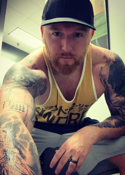 Heath Slater in a selfie in February 2020