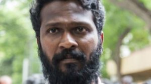 Indian film director Vetrimaaran Pay Homage to lyricist Na Muthukumar as seen in 2011