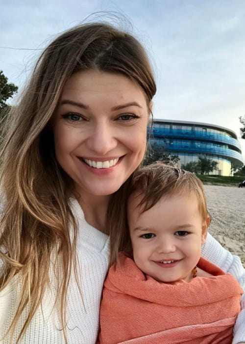 Ivana Miličević with her son as seen in October 2019