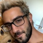 Jack Barakat with his pet dog