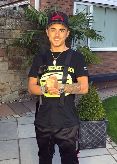 Jake Mitchell as seen while smiling for a picture in September 2019