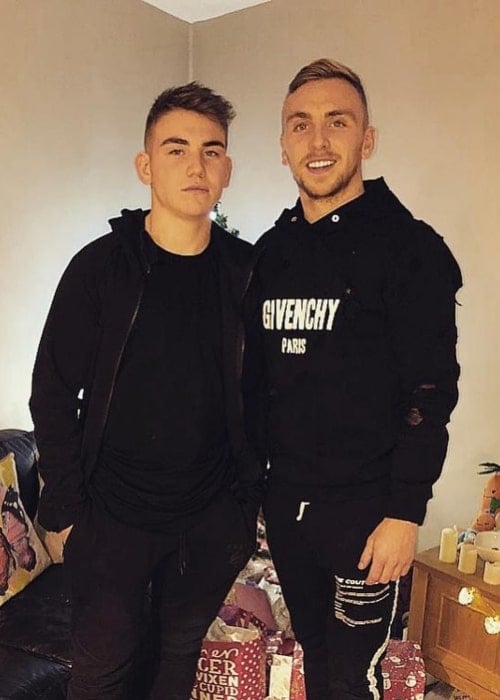 Jarrod Bowen as seen in a picture taken with his younger brother Harry Bowen in December 2019