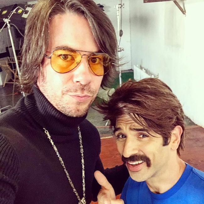 Jerry Trainor (Left) as seen while taking a selfie along with Perry Sachs in November 2017