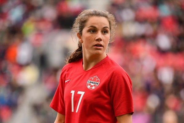 Jessie Fleming during an International Appearnce for Canada in May 2019