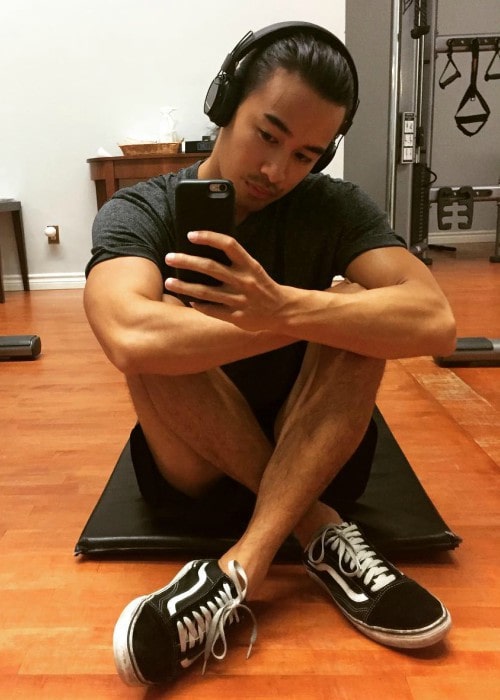 Jordan Rodrigues in a selfie as seen in September 2017