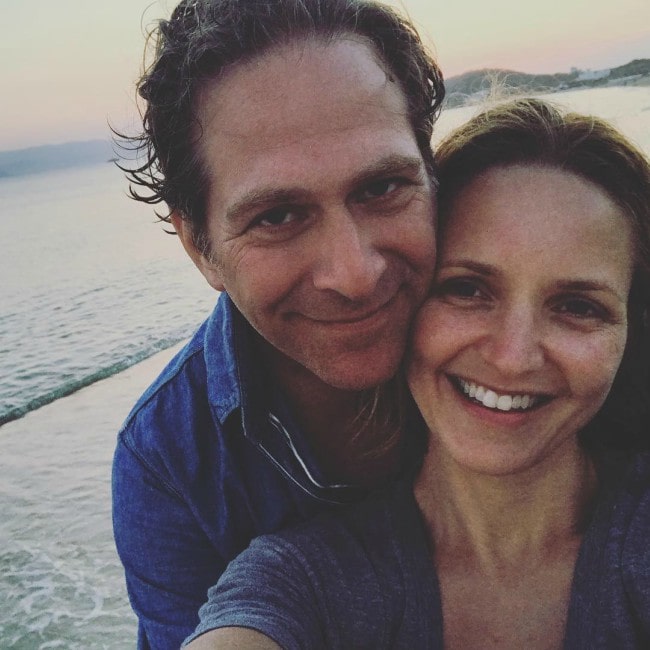 Jordana Spiro in a selfie with her husband as seen in January 2018