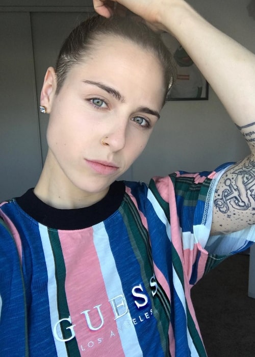 Karin DeStilo as seen while taking a selfie in May 2018