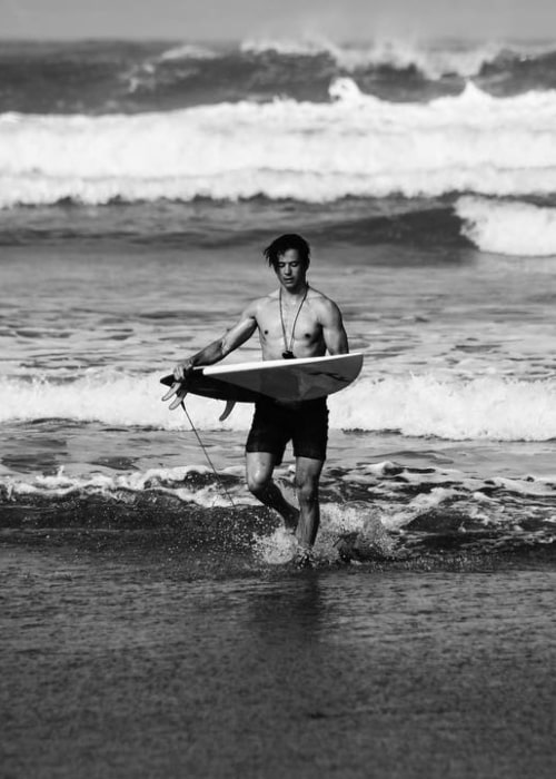 Keean Johnson as seen in a picture taken while on the beach in Nosara, Costa Rica in July 2017.