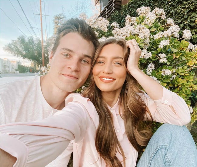 Kristin Johns and Marcus Johns in a selfie in January 2020