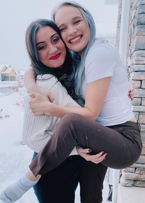 Kyra Sivertson (Right) as seen while posing for a picture along with Kyla Marie in November 2019