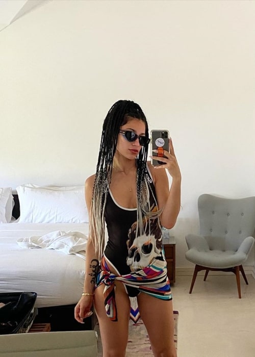 Lexy Panterra as seen in a selfie taken in Port Antonio, Jamaica in February 2020