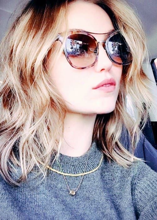 Lili Simmons in an Instagram selfie as seen in December 2018