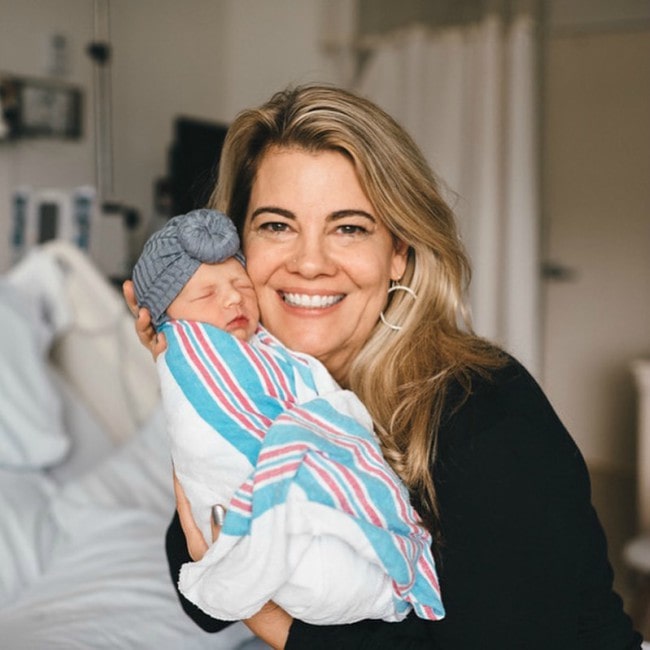 Lisa Whelchel with her granddaughter as seen in November 2019