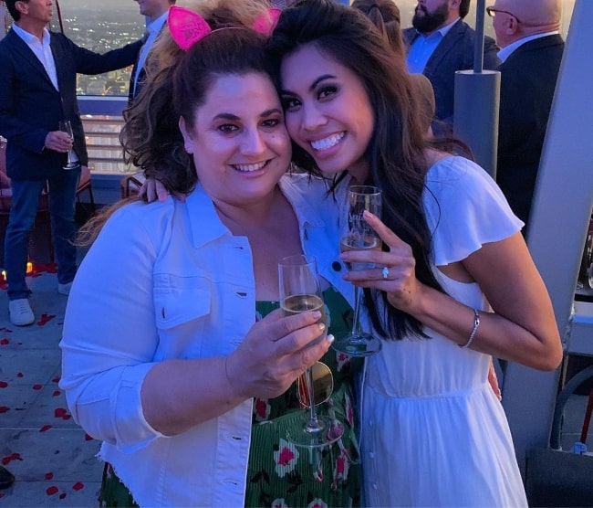 Marissa Jaret Winokur (Left) as seen while posing for a picture alongside Ashley Argota in September 2019