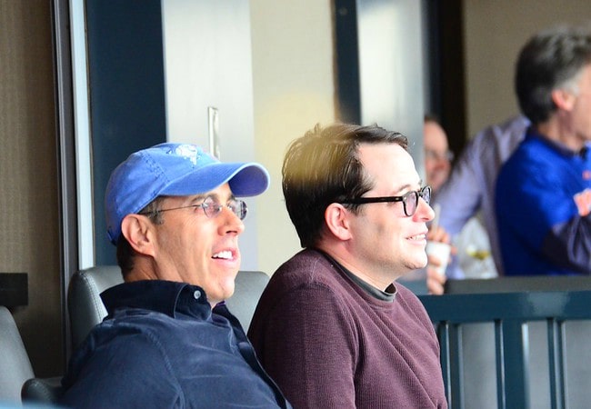 Matthew Broderick (Right) and Jerry Seinfeld as seen in September 2012