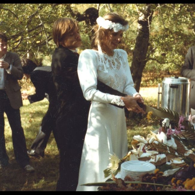 Matthew Cowles seen with his wife actress Christine Baranski