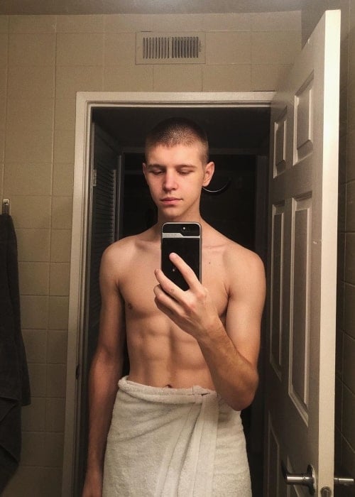 Matthieu Lange as seen in a picture of himself shirtless in January 2020