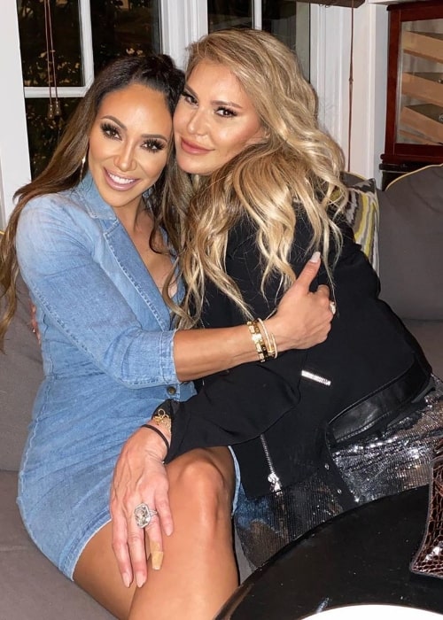 Melissa Gorga (Left) as seen in a picture along with Loren Ridinger at Miami Beach, Florida in February 2020