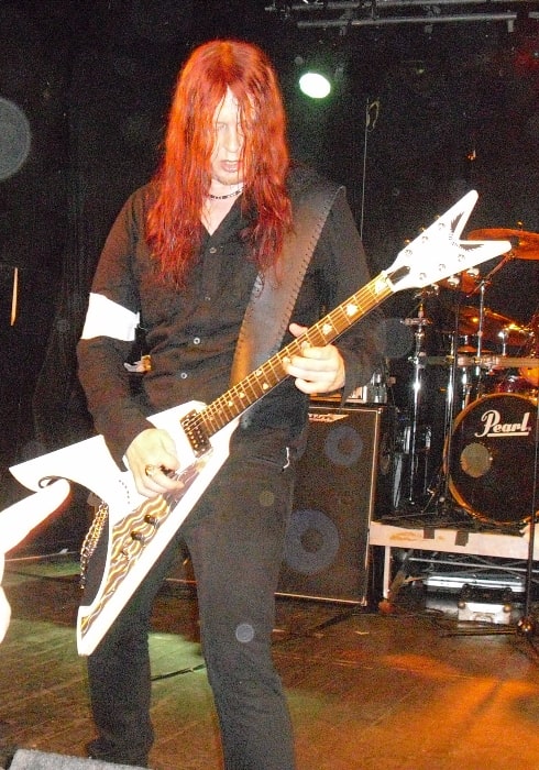 Michael Amott as seen while performing with Arch Enemy at The Untouchables Hard Rock Club in Jevnaker, Norway in April 2010
