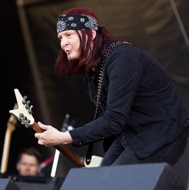 Michael Amott as seen while performing with Spiritual Beggars at the Rockharz Open Air 2016 in Germany