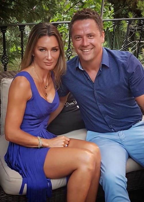 Michael Owen and Louise Bonsall as seen in June 2019