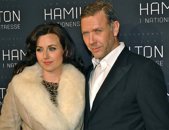 Mikael Persbrandt and Sanna Lundell as seen in January 2012