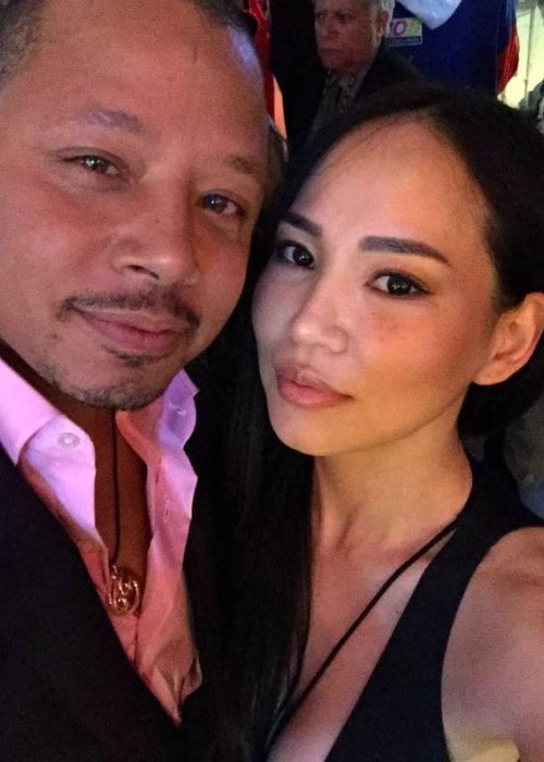 Mira Pak and Terrence Howard in a selfie