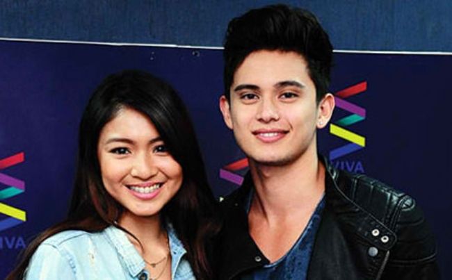 Nadine Lustre pictured with her ex-boyfriend James Reid