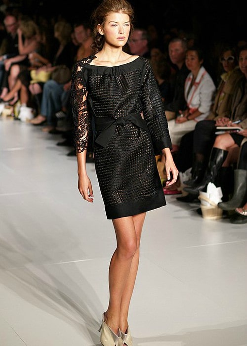 Nataliya Gotsiy modeling in Cynthia Rowley spring 2007 show