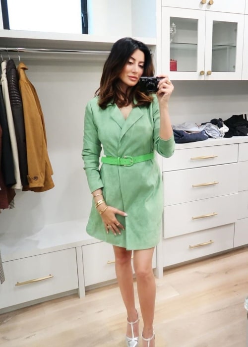 Noureen DeWulf as seen in a selfie taken at her home in Manhattan Beach, California in December 2019