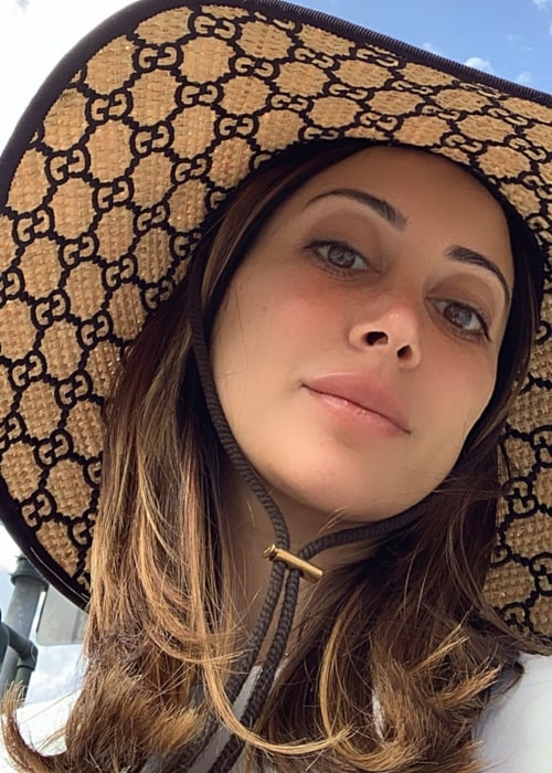 Noureen DeWulf as seen in a selfie taken in February 2020